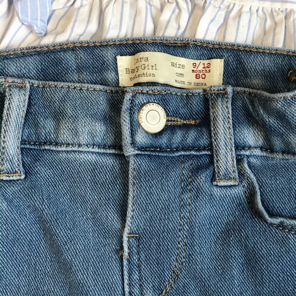 Zara Baby Girl Skinny Jeans & Top Outfit - Picture 2 of 6